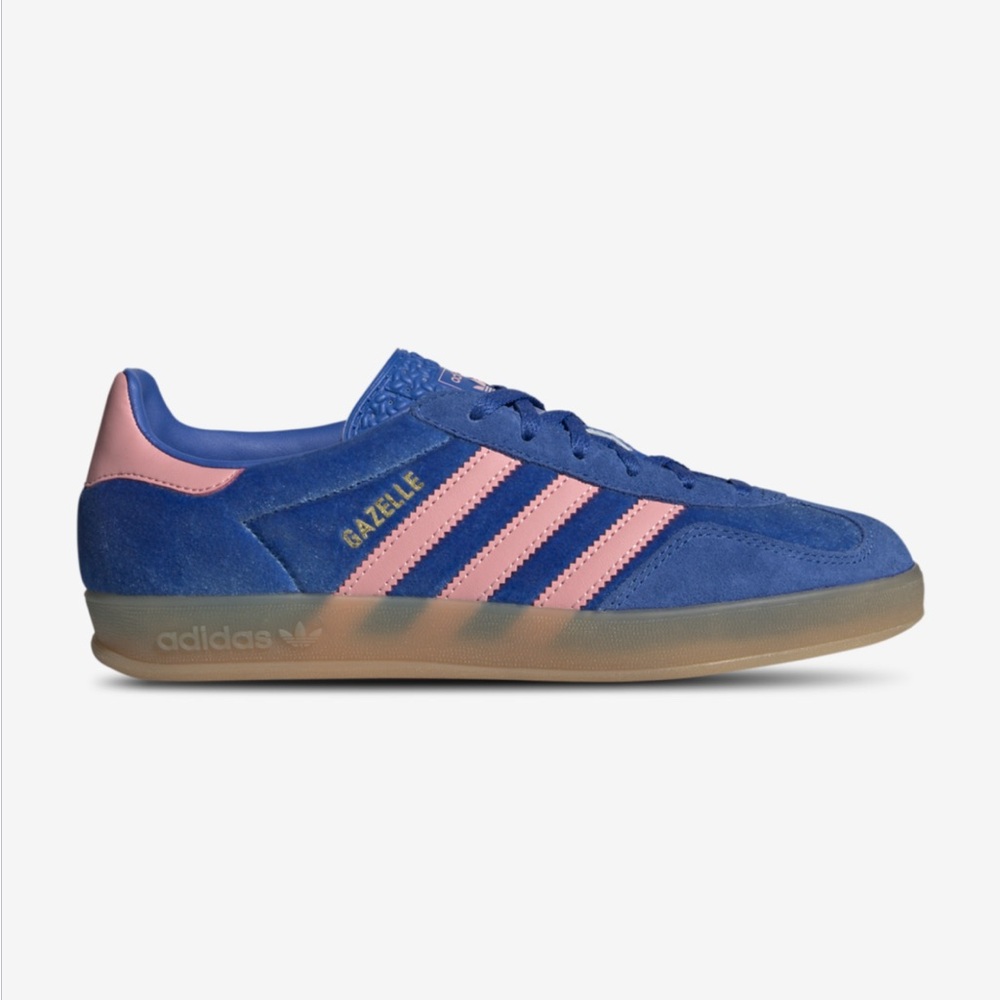 Adidas Originals Gazelle Indoor Blue and Pink Sneakers 6.5